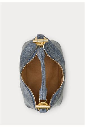 Blke Mini Sh-Shoulder Bag-Small-Wshd Denim/Ntrl Sm LAUREN RALPH LAUREN | Tracolla | 431P10532001